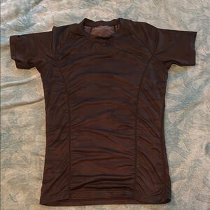 Black Short Sleeve Athletic Shirt